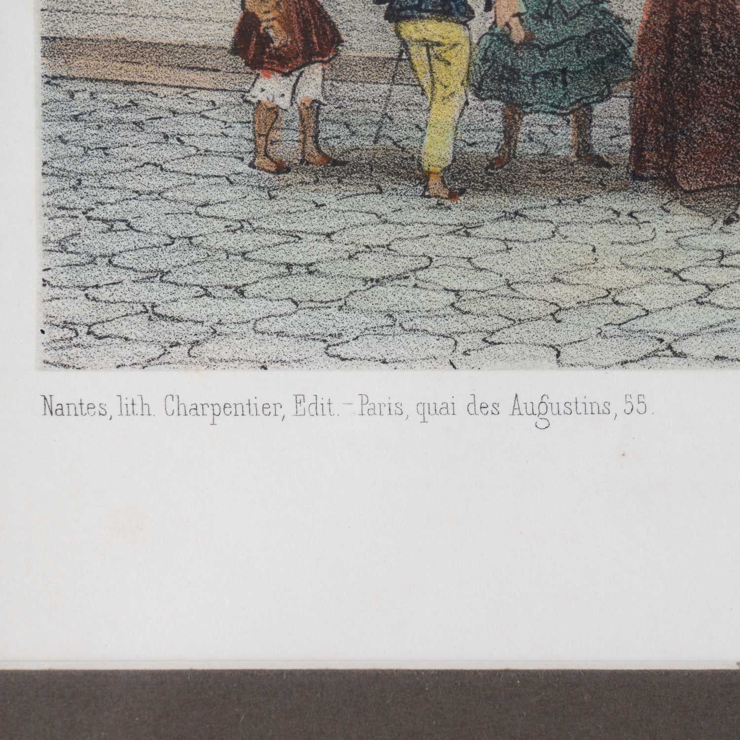 Гравюра «Париж. Двор Лувра». По оригиналу Филиппа Бенуа. Франция, Париж,  1861-1863. | Аукционный дом Альтерс