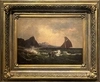 Jdalis Y. (по подписи). Западная Европа. Морской пейзаж с лодкой. 1865.