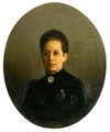 Крымов Петр Алексеевич. Овальный женский портрет. 1891.