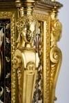 Часы каминные с эмалью фирмы «Павла Буре». Россия, конец XIX века.