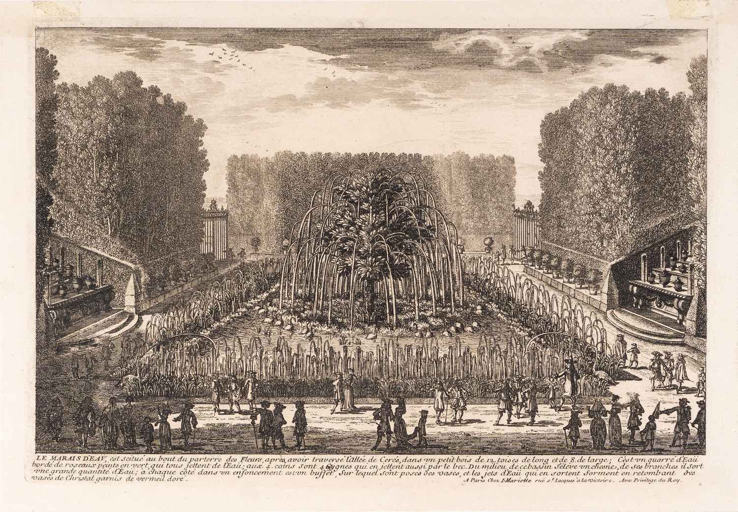 Перель Габриэль. Франция. Сад Le Marais d'Eau (Версаль). Середина XVII века.