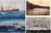 95 открыток «Море и корабли». Россия, Зап. Европа, Сев. Америка, Япония, первая половина - середина XX века.