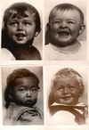 19 фототкрыток «Дети» (в том числе 17 фотооткрыток из «Детской серии» (фотограф М. Гершман)). СССР, 1930-е годы.