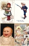 47 открыток «Дети». Россия, СССР, Зап. Европа, 1900-е - 1920-е годы.