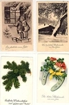 37 поздравительных открыток. Россия, Западная Европа (преимущественно), первая половина XX века.