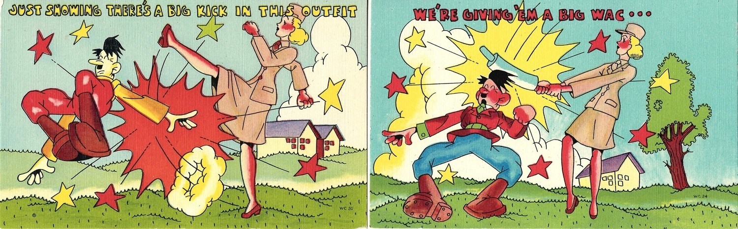 4 открытки «Антигитлеровская пропаганда». США, начало 1940-х годов.