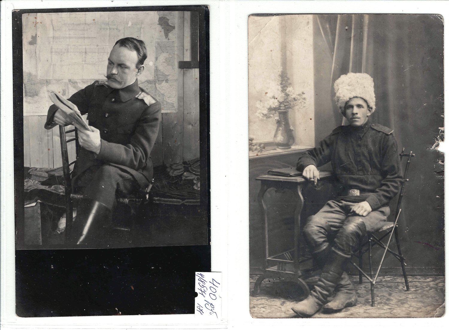 3 фотооткрытки «Русские военные». 1910-е годы.