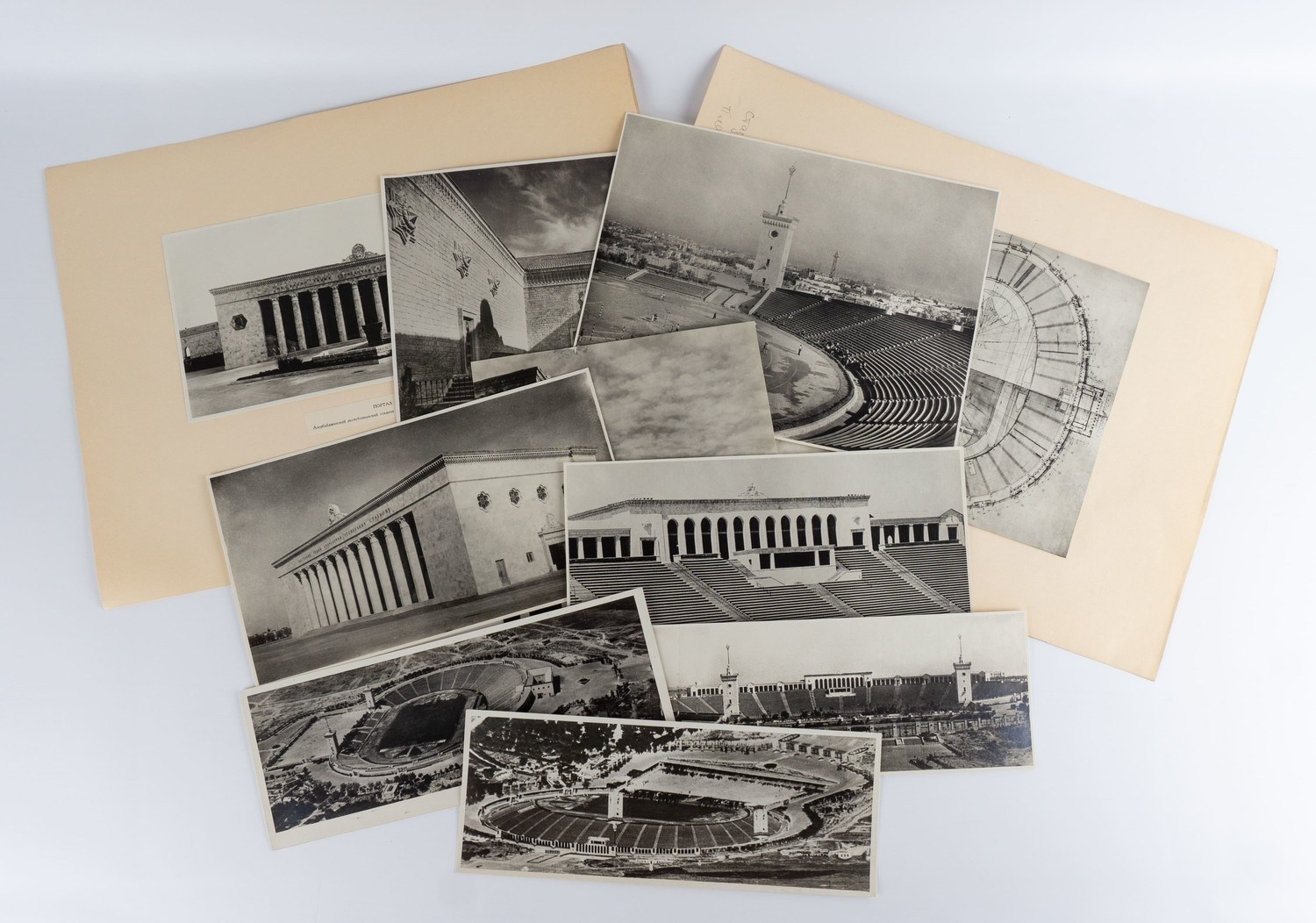 10 фотографий «Азербайджанский республиканский стадион в г. Баку». 1950-е годы.