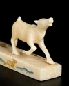 Миниатюрная скульптура из кости «Охота на оленя». СССР, Магадан, 1970 г.