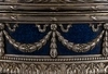 Cтаринная шкатулка для ювелирных изделий из севрского фарфора, декорированная серебряными накладками. Франция, 1852-1870 гг.