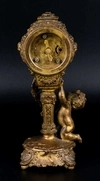 Антикварные бронзовые настольные часы с путти. Франция, вторая половина XIX века.