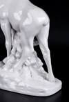 Фарфоровая скульптура «Лось белый»,по авторской модели Б.Я. Воробьева.<br>СССР, конец XX века.