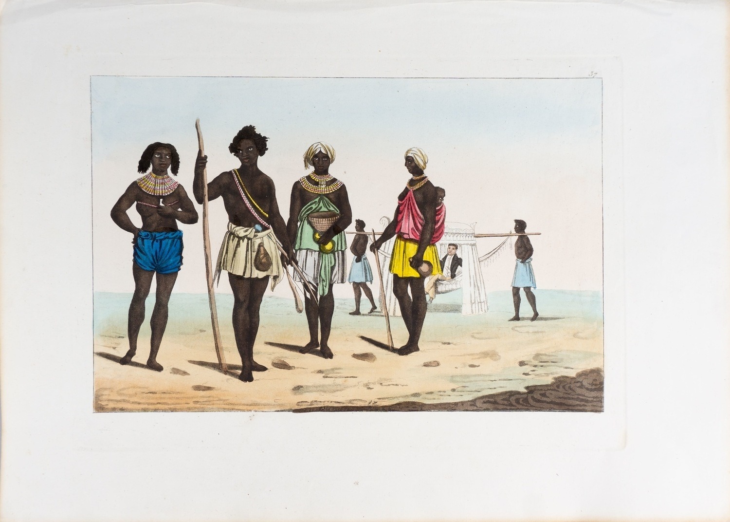 Неизвестный художник. Италия. Жители Экваториального Конго. 1820-е годы.