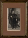 Френч Уильям.  Портрет принца Руперта Рейнского (по мотивам картины Антониса Ван Дейка, 1632). Середина XIX века.