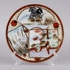 Чайное трио и тарелка «Болота Кусиро». Япония, первая половина XX века.