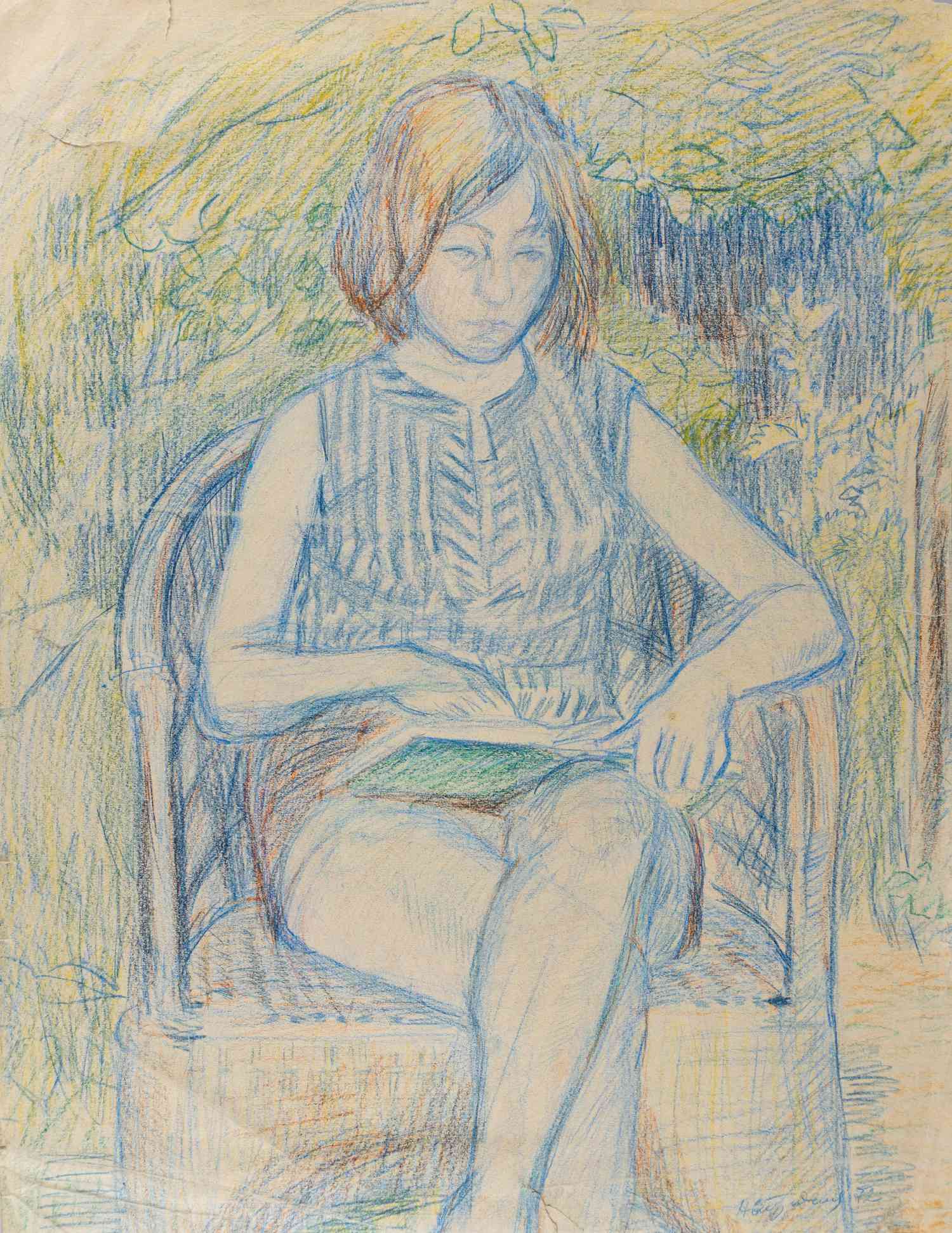 Богородская Наталия Семёновна. Портрет девушки. 1972