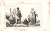 3 гравюры «Типы России». Франция, 1840.