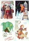 39 новогодних поздравительных открыток. СССР, 1950-е - 1980-е годы.