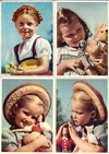 47 открыток «Дети». ГДР, середина XX века.