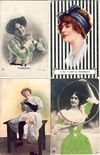 Более 90 открыток «Образ женщины» в альбоме. Россия, СССР, Зап. Европа, Япония, Сев. Америка, 1900-е - 1920-е годы.