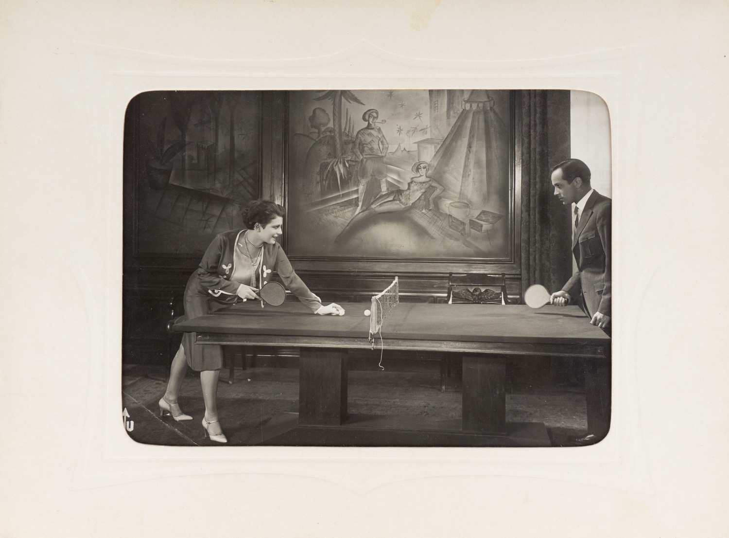Фотография «Настольный теннис». Зап. Европа, 1930-е годы.