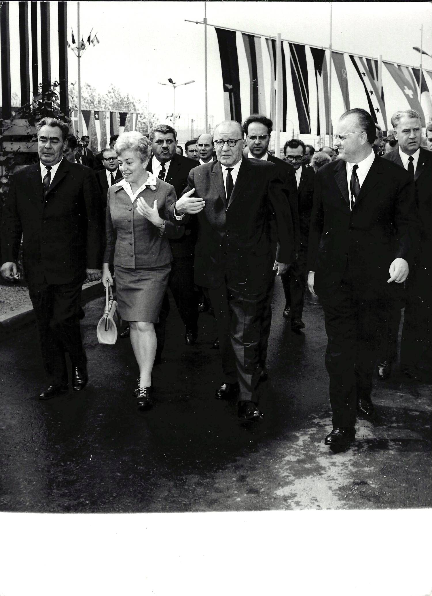 Фотография «Леонид Ильич Брежнев и Янош Кадар». Вторая половина 1960-х годов.