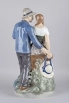 Статуэтка «Влюбленные Хенрик и Эльза».  Дания, Royal Copenhagen, скульптор Holger Christensen, 1965 г.
