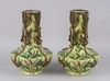 Парные вазы с изображением люпинов и бронзовым декором.<br>Западная Европа, первая половина ХХ века.