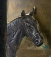 Портрет - обманка в виде головы лошади. Западная Европа, вторая четверть XIX века.