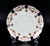 Парные тарелки «Венки роз и астр». Англия, вторая треть XIX века.