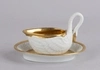 (Севр/Ампир) Чашка в стиле ампир  в виде лебедя с блюдцем. <br>Франция, Севрская фарфоровая мануфактура,  1810-1814 гг.