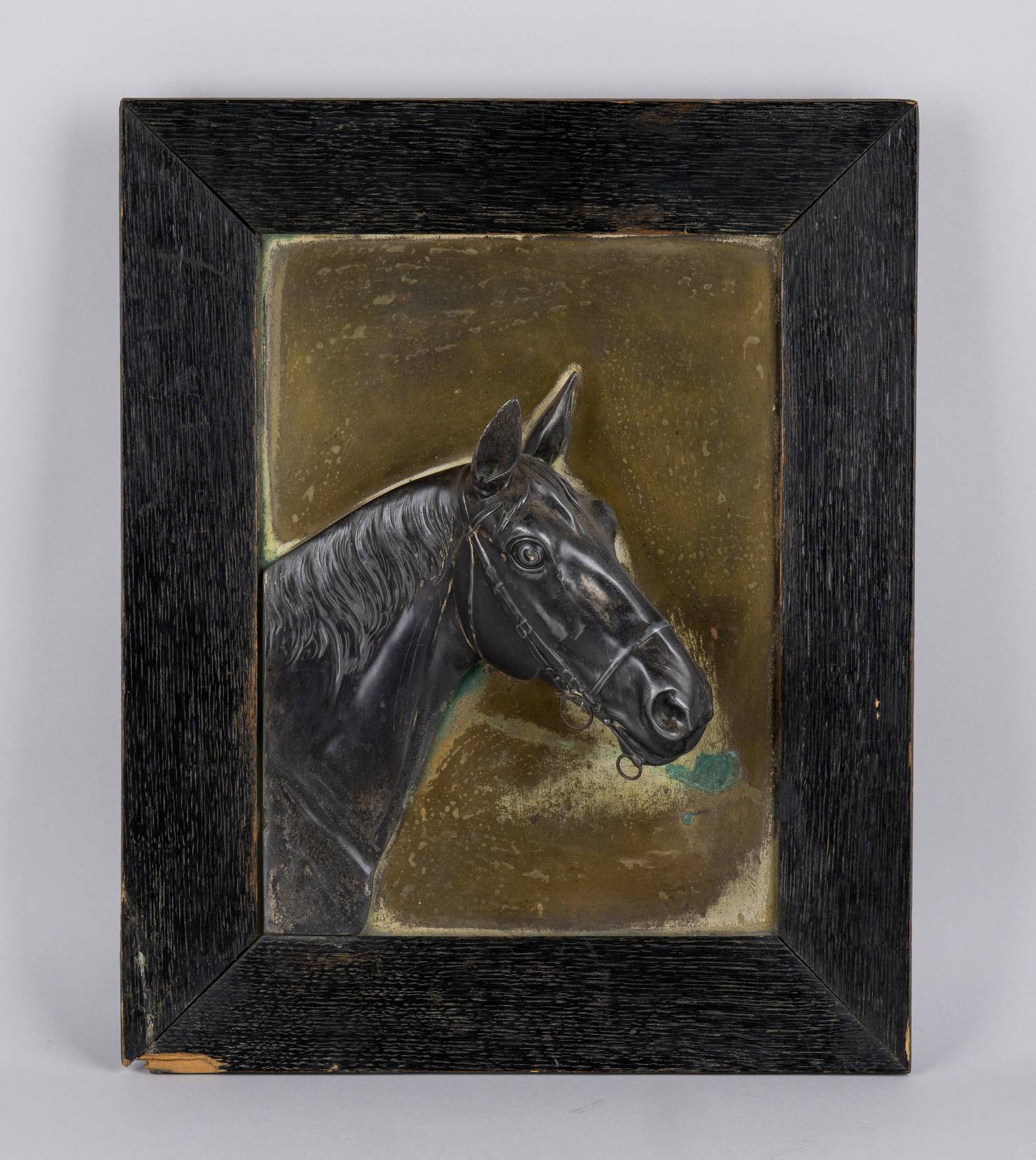 Портрет - обманка в виде головы лошади. Западная Европа, вторая четверть XIX века.