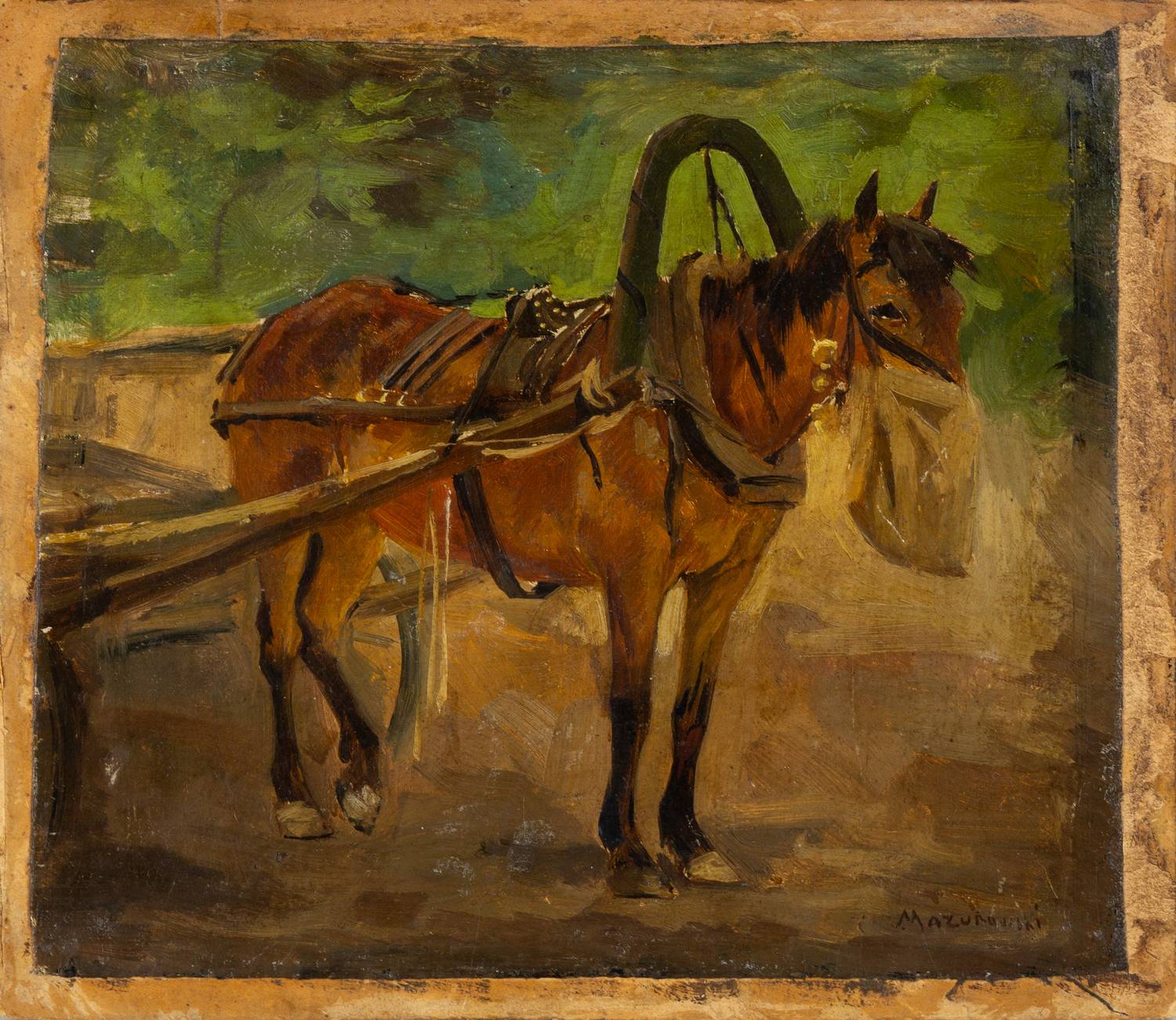 Мазуровский Виктор Викентьевич. Эскиз лошади. 1920-е.