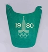 3 картонные складные кепки «Олимпиада 1980». СССР, 1980.