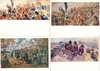35 открыток «Революция и Гражданская война в живописи», «Красная армия». СССР, 1930-е - 1960-е годы.