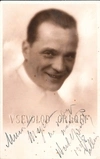 Дарственная надпись киноактёра Всеволода Орлова на фотооткрытке. 1928.