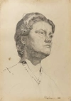 Щербинин Виктор Владимирович. 1) Портрет солдата. 2) Женский портрет. 1957.