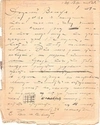 Письмо (с рисунком) и два листа рисунков с подписями Бориса Ивановича Пророкова. СССР, конец 1920-х годов.