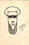 Бласко А. Рисованная открытка «Император Николай II». 1905.