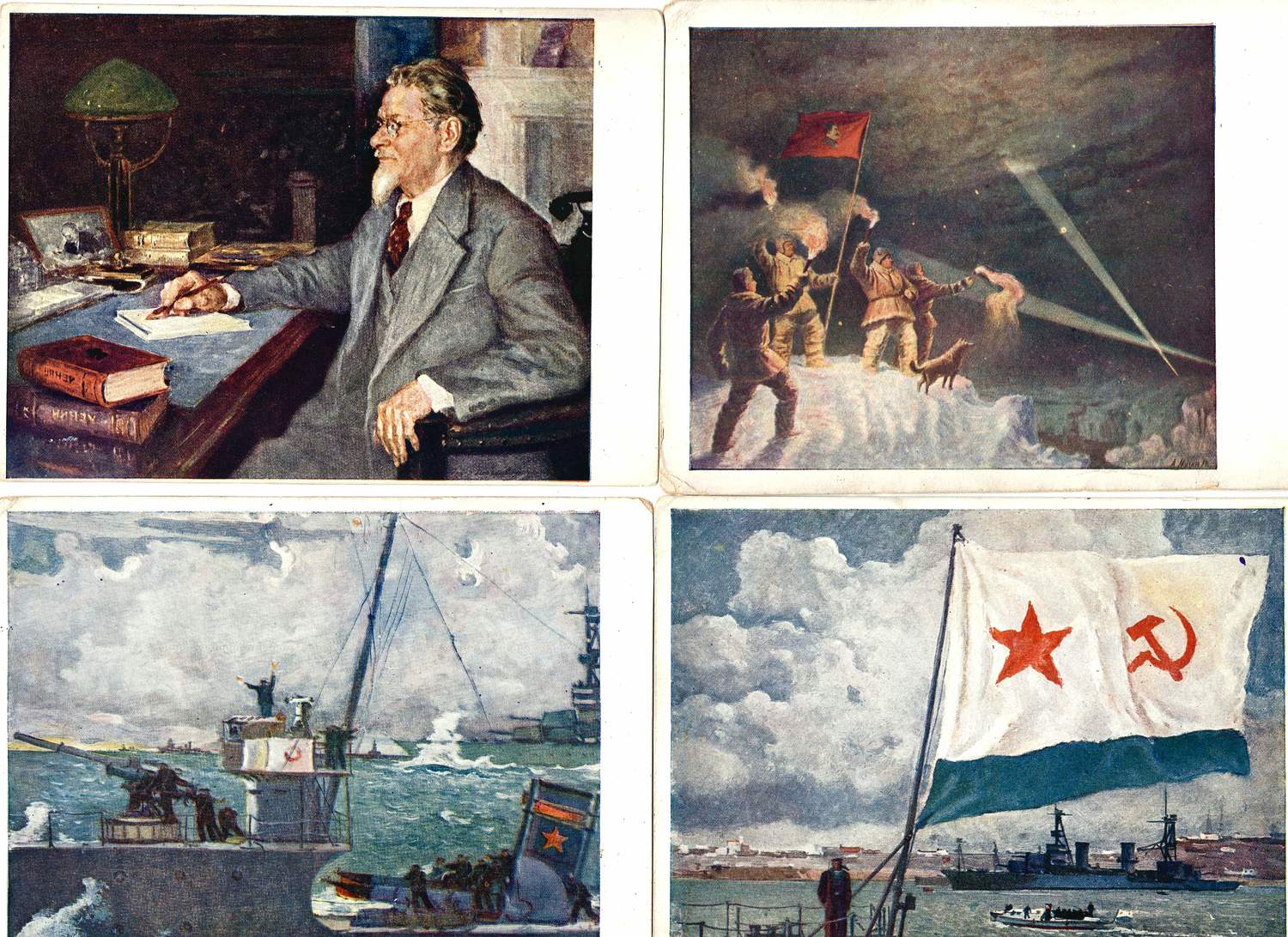 128 открыток «Живопись». СССР, 1930-е - начало 1940-х годов.