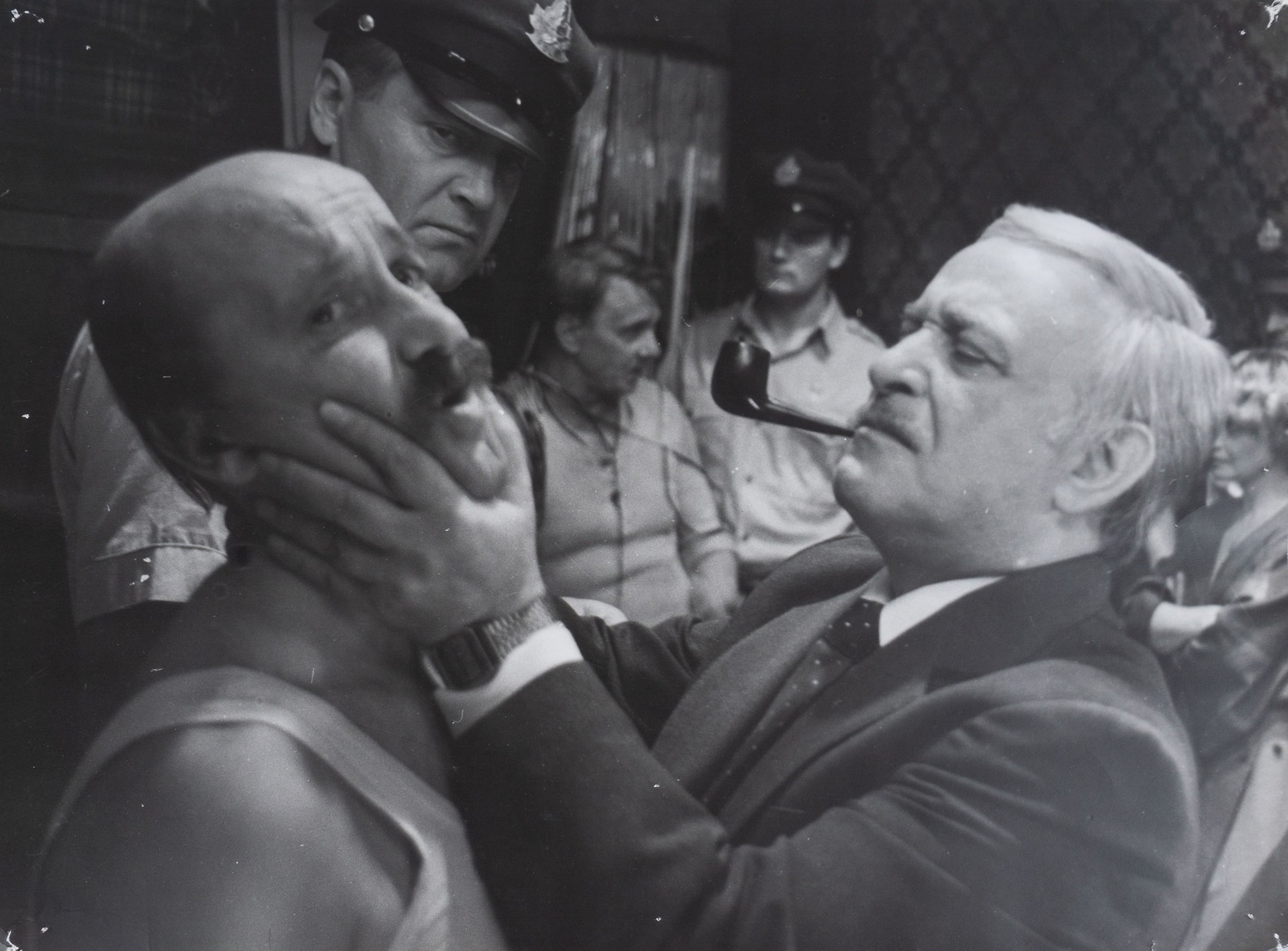Крупноформатная фотография сцены фильма «Соучастие в убийстве». 1985.