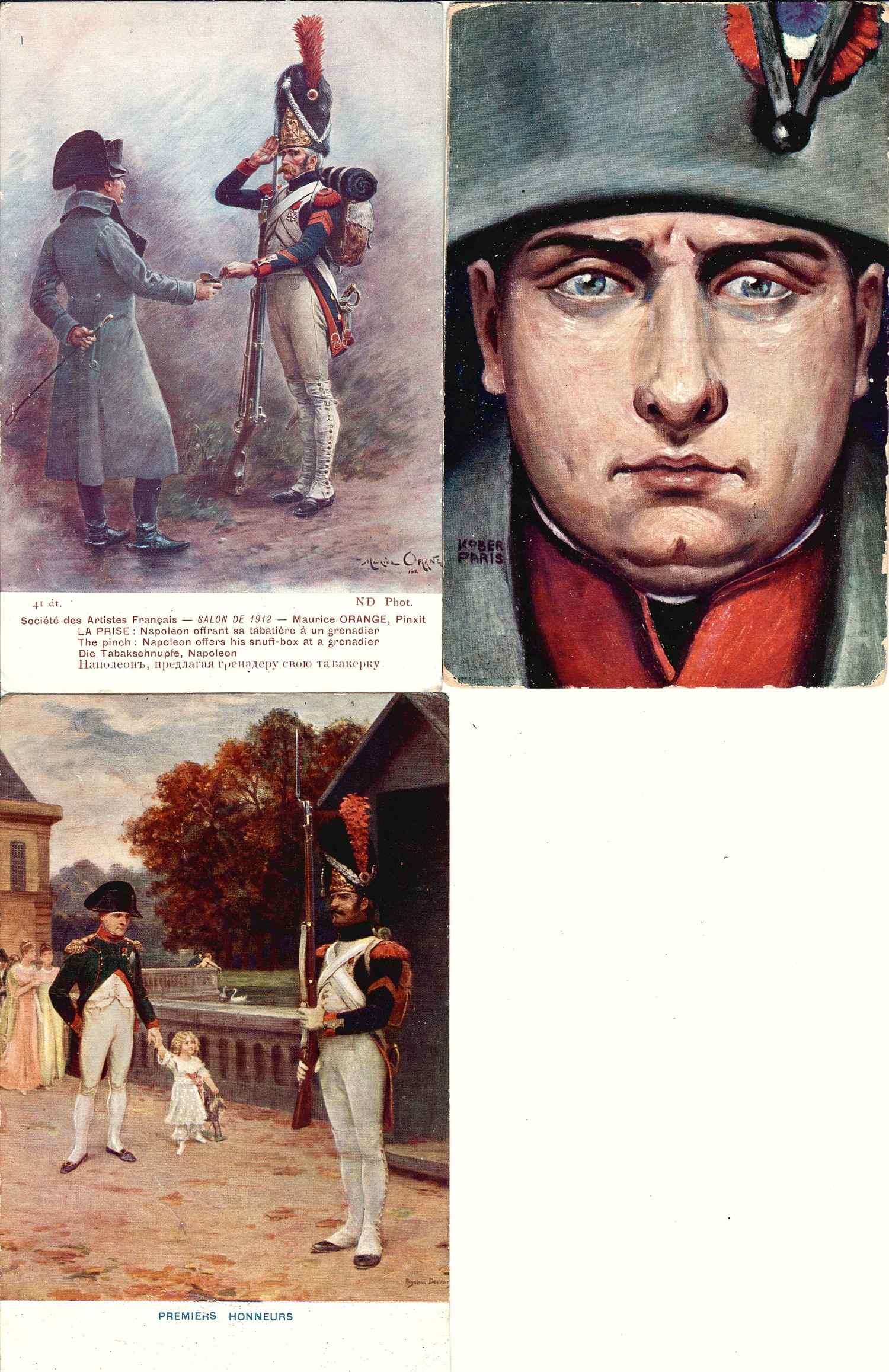 32 открытки «Наполеоника», «Отечественная война 1812 года». Россия, Зап. Европа, нач. XX века.