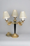 Лампа в стиле ампир с декором в виде лебедей.<br>Западная Европа, 1810-е гг.