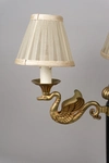 Лампа в стиле ампир с декором в виде лебедей.<br>Западная Европа, 1810-е гг.