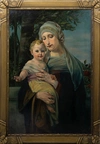 Морис Херман (Herman Moris). Богоматерь с младенцем Иисусом. Западная Европа, первая половина XX века.