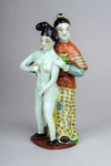 (Редкая коллекционная серия) Эротическая скульптура «Мандарин и его любовница». Китай, династия Цин, конец XIX века.