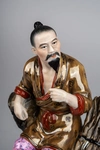 Статуэтка «Китаец с трубкой и хворостом».<br>Китай, середина XX века.