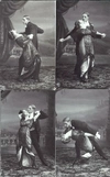 12 открыток из серии «Танго. Исполняют артисты театра Арцебушевой Крюгер и Валли». Издание Д. Хромов, М. Бахрах, 1913 - 1914 годы.