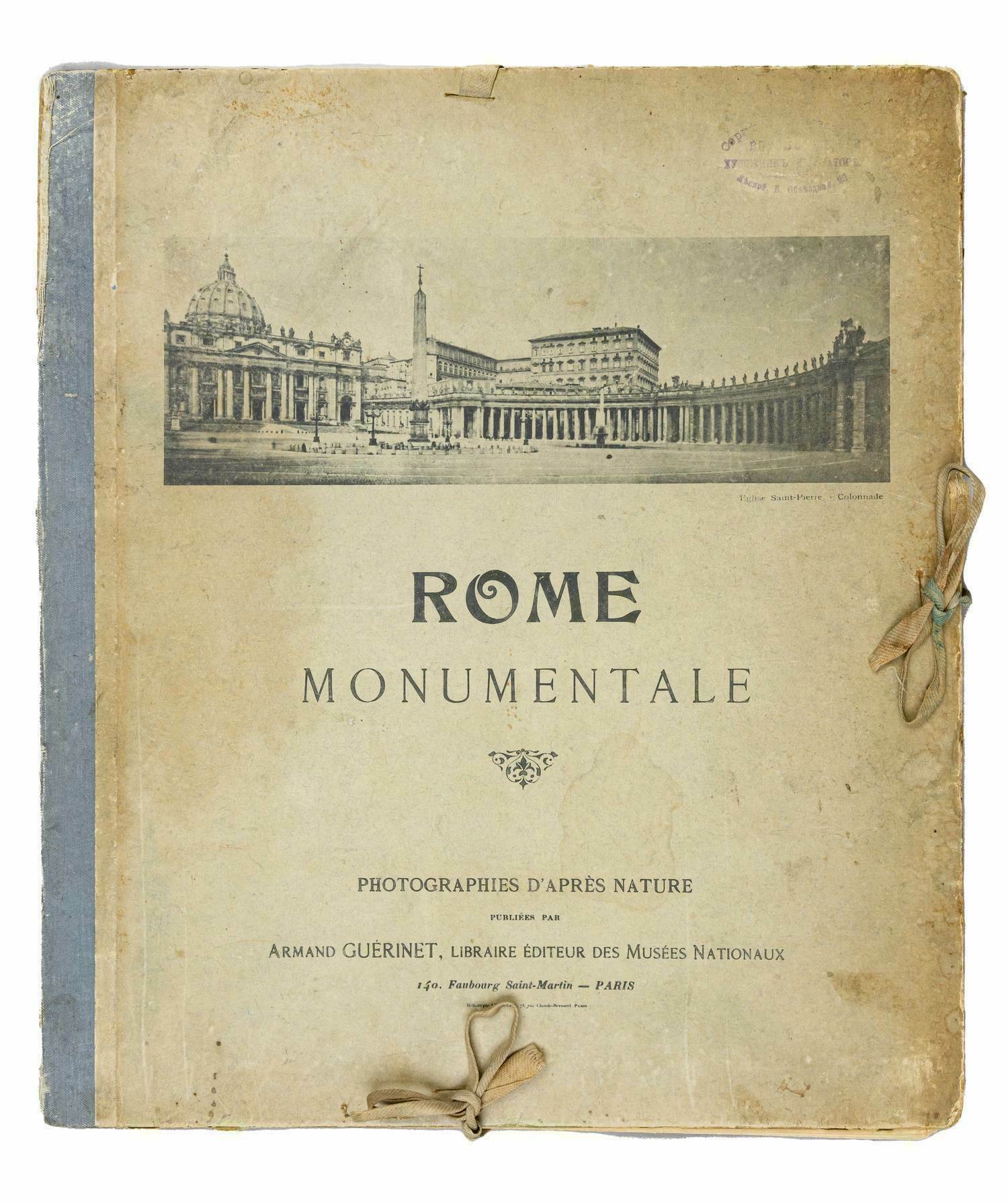 Рим монументальный (Rome monumentale) (Париж, нач. XX века). Серия фототипий.