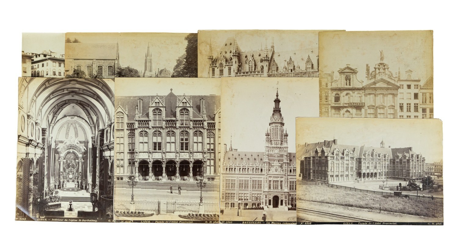 8 фотографий видов Бельгии. Конец XIX века.